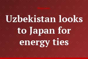 Uzbekistan looks to Japan for energy ties