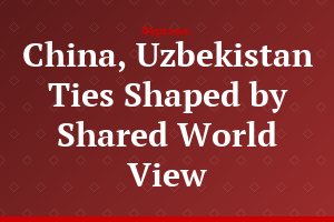 China, Uzbekistan Ties Shaped by Shared World View