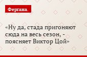 Ну да, стада пригоняют сюда на весь сезон, - поясняет Виктор Цой