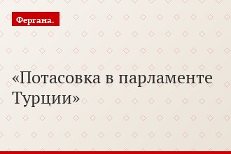 Потасовка в парламенте Турции