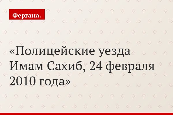 Полицейские уезда Имам Сахиб, 24 февраля 2010 года