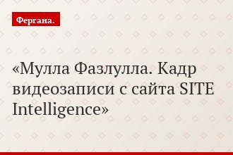 Мулла Фазлулла. Кадр видеозаписи с сайта SITE Intelligence