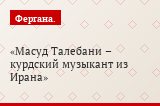 Масуд Талебани – курдский музыкант из Ирана
