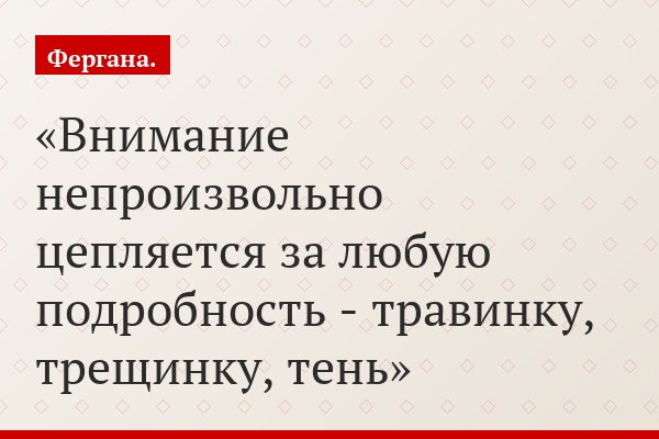 Внимание непроизвольно цепляется за любую подробность - травинку, трещинку, тень