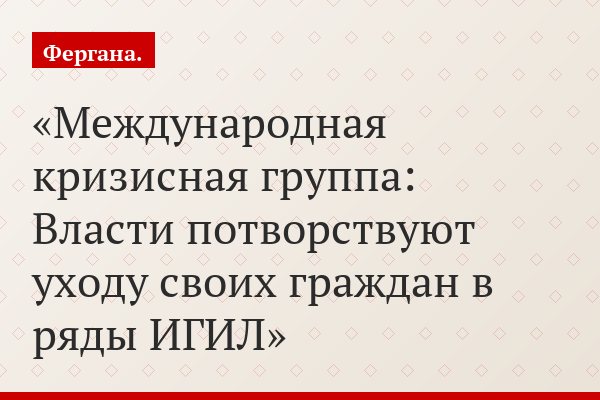 Международная кризисная группа: Власти потворствуют уходу своих граждан в ряды ИГИЛ