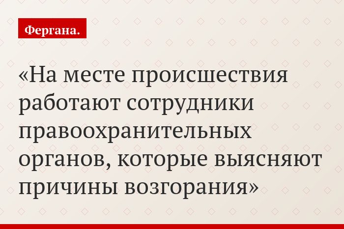 На месте происшествия работают сотрудники правоохранительных органов, которые выясняют причины возгорания