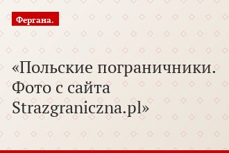 Польские пограничники. Фото с сайта Strazgraniczna.pl