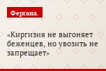 Киргизия не выгоняет беженцев, но увозить не запрещает