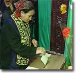 Election of the president stirred the usually placid Turkmen society