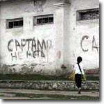 Insulting graffiti in Osh, Kyrgyzstan