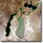 Аральское море в 2007 году