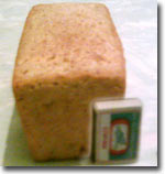 Loaf of bread in some regions of Uzbekistan is halved