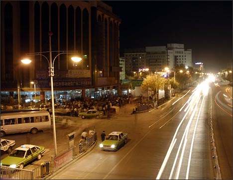 Kashgar by night