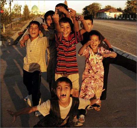 Turkmen teenagers