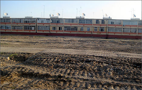 Unauthorized constructions and gardens have been demolished
