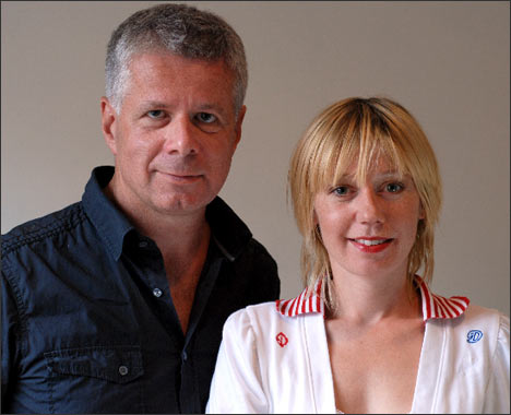 Elin Jönsson and film director Magnus Gretten