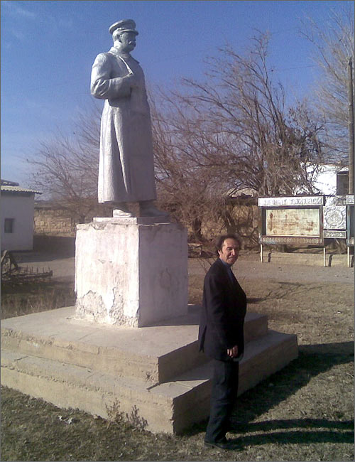 Stalin’s monument in Kazakh village