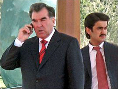 The son is behind Emomali Rakhmon