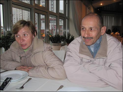 Andrei and Yevgenia Zatoka in Moscow, November 9, 2009