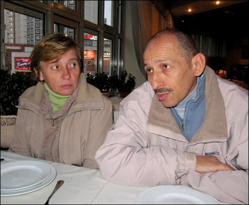 Andrei and Yevgenia Zatoka in Moscow, November 9, 2009