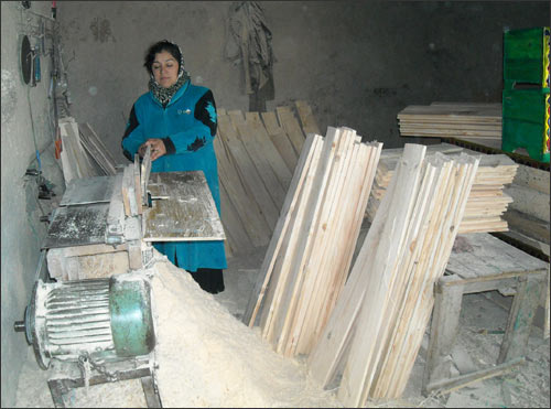 The box master Mukhabbat Yuldasheva