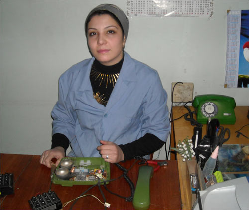 Khursheda Nuriddinova – the electrician