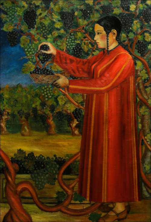 Бяшим Нурали. Сбор винограда. 1929 г.