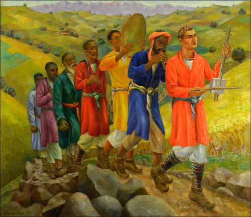 Карахан. Возвращение жнецов. 1936 г.