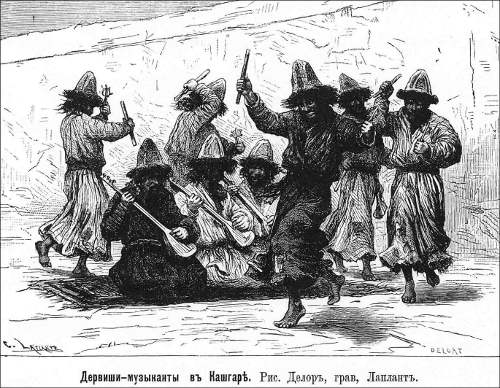 Дервиши-музыканты в Кашгаре