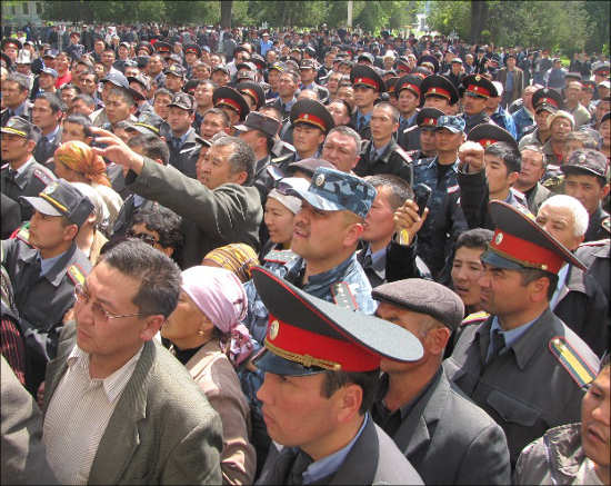 На митинге милиционеров