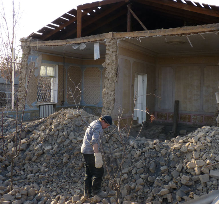 Снос жилых домов в районе Тезиковки
