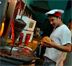 Western fast food in Kyrgyz south: kitsch, affordable, tasty
