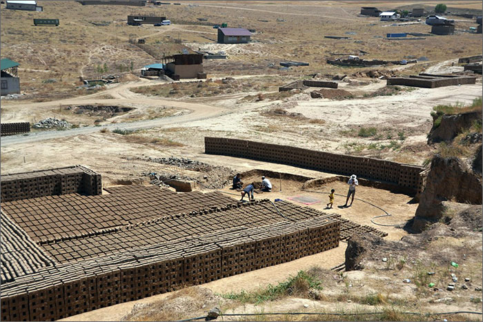 A brick factory