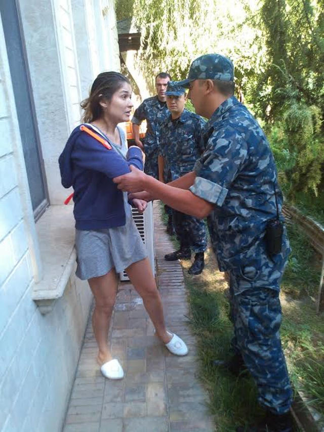 Гульнара Каримова и охрана