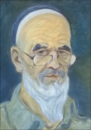 Азимжан Аскаров, автопортрет, написанный в заключении