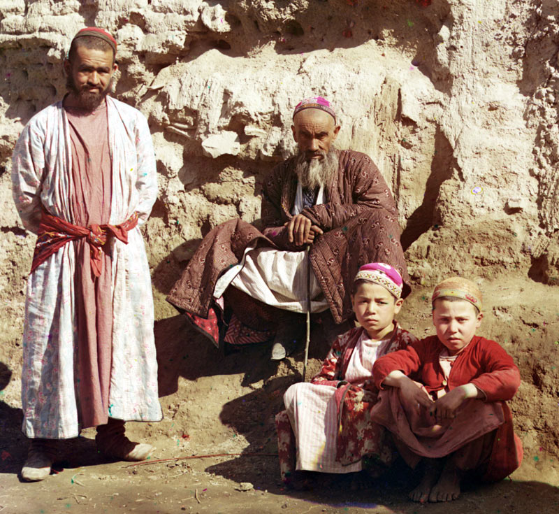 Типы сартов. Самарканд. Фото С.М.Прокудина-Горского. Прим. 1910 год
